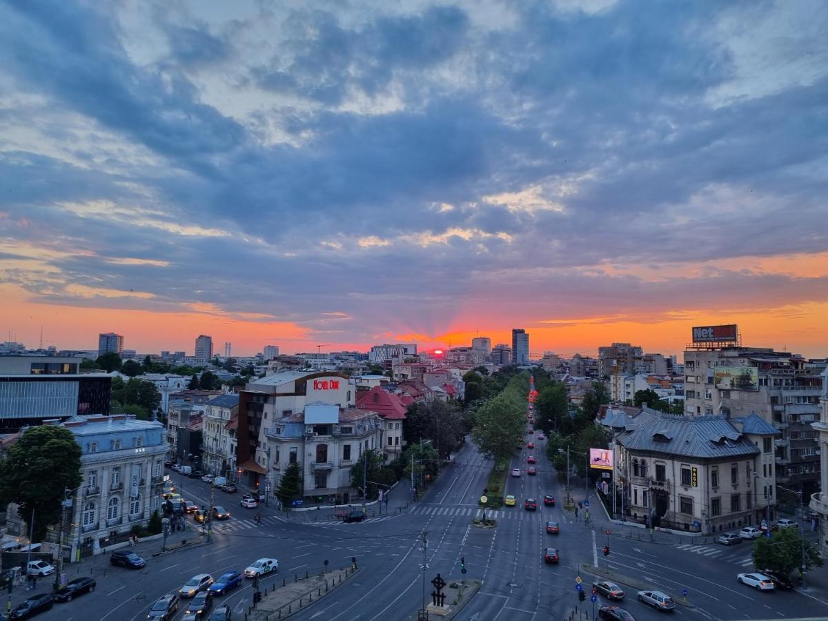 Golden Studio- Panoramic View With Terrace Bukareszt Zewnętrze zdjęcie